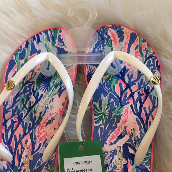 Lilly Pulitzer Jet Stream Flip Flop Pool Sandal - Picture 3 of 5